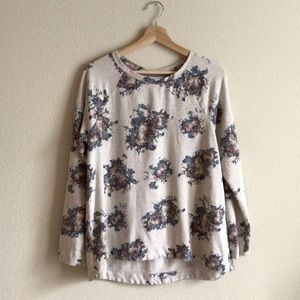 J. Jill Cotton Sweatshirt Vintage Rose Size M
